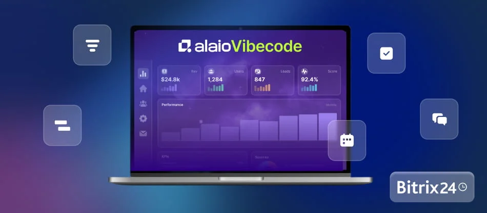 Crea aplicaciones y herramientas de IA para tu empresa con Alaio Vibecode. Prueba ideas, automatiza tareas y adapta soluciones a tu equipo.